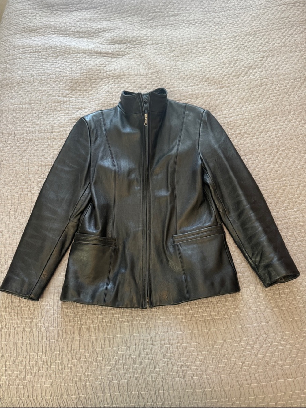 RC Comstock Expedition Black Leather Jacket